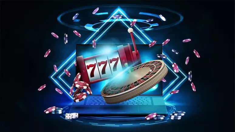 အွန်လိုင်း Slots ဂိမ်း spin ဆွဲနေသော မြင်ကွင်း